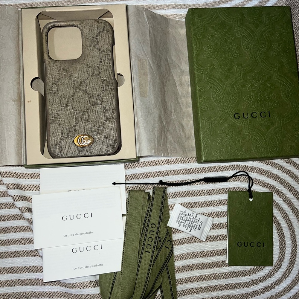 Gucci Ophidia iPhone 13 Pro Case / Pre-loved